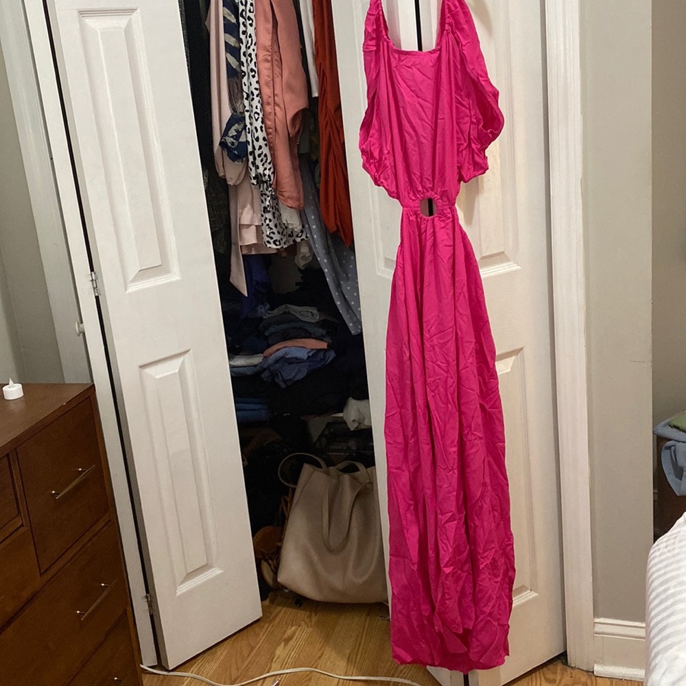 Hot pink summer dress